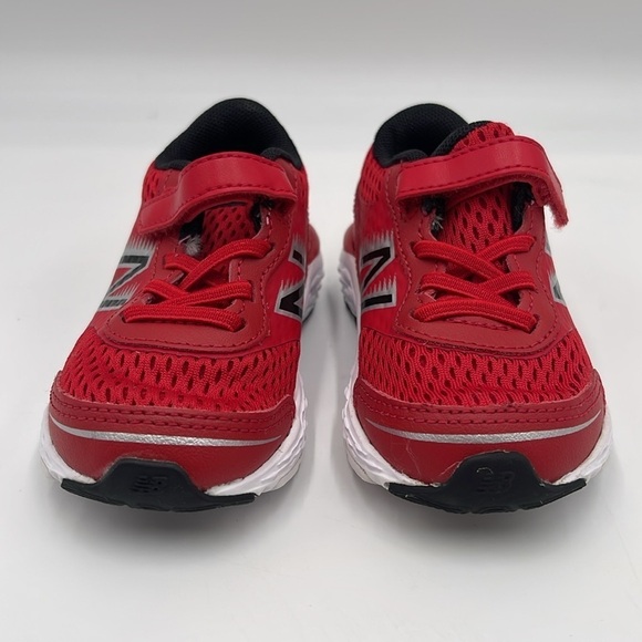 New Balance 680 V6IA680RB6 Bungee Red Low Top Hook & Loop Sneaker Toddler Size 7 - Picture 3 of 12